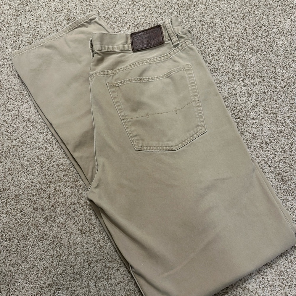 Khaki denim jeans authentic dungarees 34x34